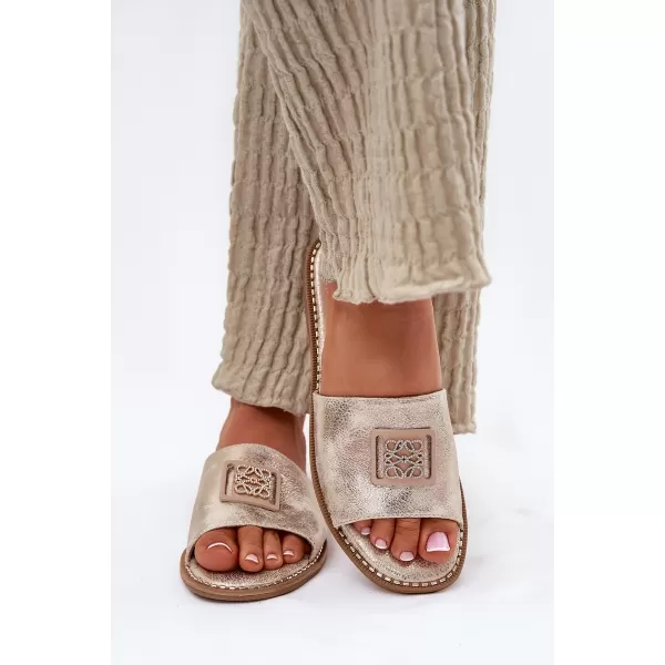  Damensandalen S.BARSKI KV51-089 HELLES GOLD 