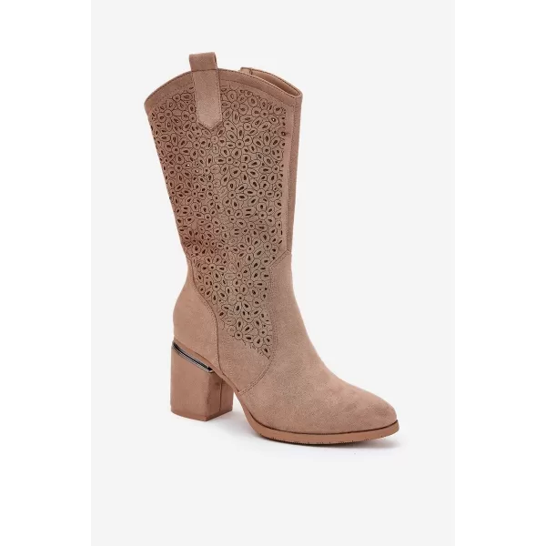  Damenstiefel S.BARSKI HY51-238 BEIGE 