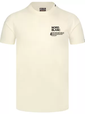Herren-T-Shirt NORDBLANC NOTHINGNESS NBSMT8150 CREMIG WEIß