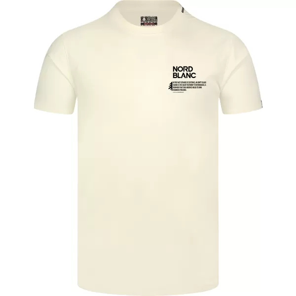  Herren-T-Shirt NORDBLANC NOTHINGNESS NBSMT8150 CREMIG WEIß 