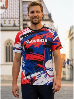 Premium-T-Shirt für Herren ALTISPORT VOJ/ALM036SI/TR01 STREIFEN