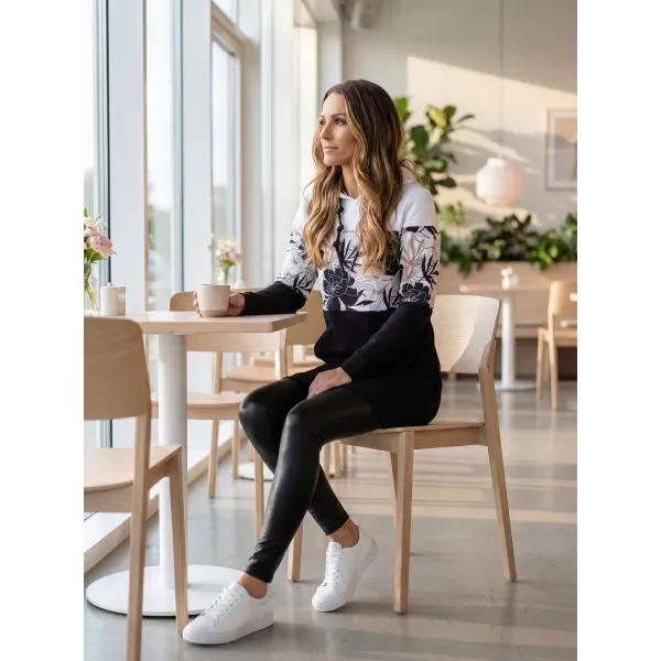  Damen-Sweatshirt ALTISPORT HETHER SCHWARZ/WEIß 