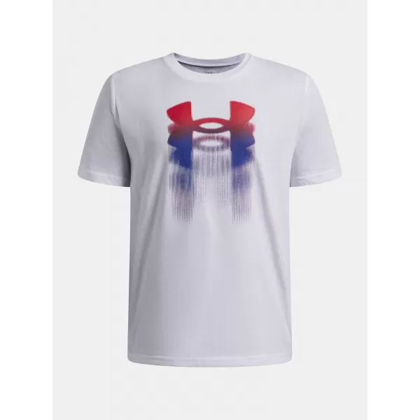  T-Shirt für Jungen UNDER ARMOUR B LOGO BLUR SS 6009280-100 WEIß 