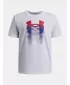 T-Shirt für Jungen UNDER ARMOUR B LOGO BLUR SS 6009280-100 WEIß