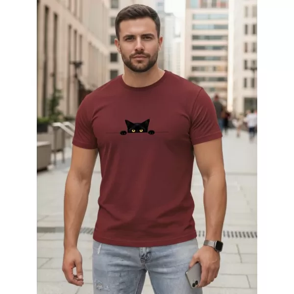  Herren-T-Shirt DSTREET NX5102R-BU BURGUND 