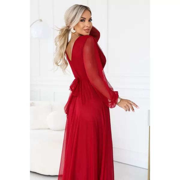  Kleid NUMOCO 684-1 HELLES BURGUNDERROT 