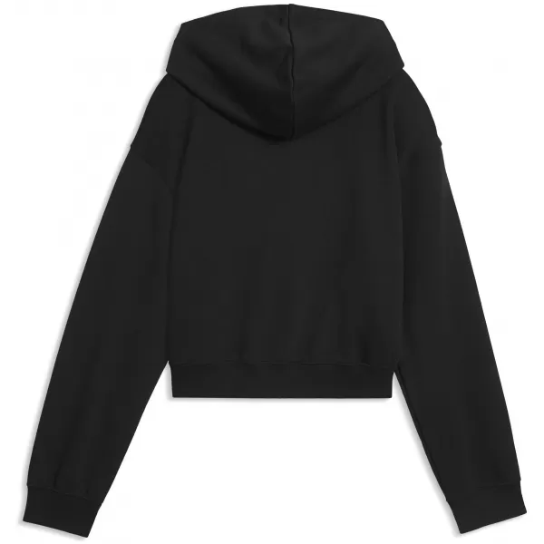  Kinder-Sweatshirt PUMA ESS 2 COLOR NO. 1 LOGO SHORT LENGTH HOOD 68607255 PUMA SCHWARZ/HELLLAVENDEL 