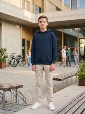 Kinder-Sweatshirt MALFINI CHILL 423 MARINEBLAU