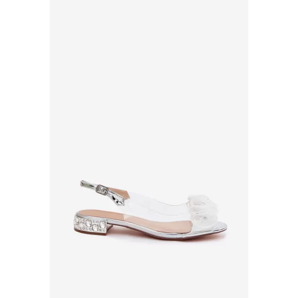  Damensandalen D&A MR61-9002 SILBER 