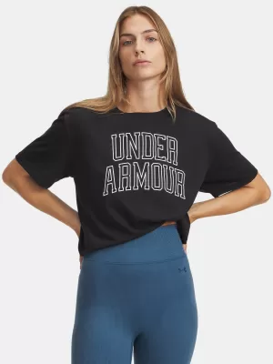 Damen-T-Shirt UNDER ARMOUR RIVAL OS CAMPUS TEE 6007883-001 SCHWARZ