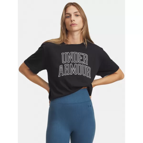  Damen-T-Shirt UNDER ARMOUR RIVAL OS CAMPUS TEE 6007883-001 SCHWARZ 