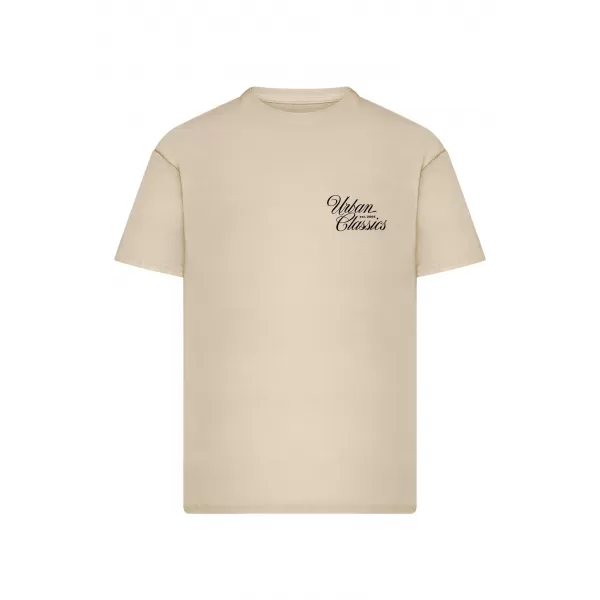  Herren-T-Shirt URBAN CLASSICS TB8757 WEIß/SAND 