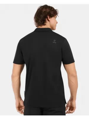 Herren-T-Shirt mit Kragen KILPI OLIVA-M 1M0311KI SCHWARZ