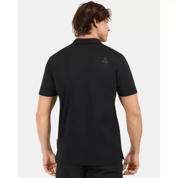  Herren-T-Shirt mit Kragen KILPI OLIVA-M 1M0311KI SCHWARZ 