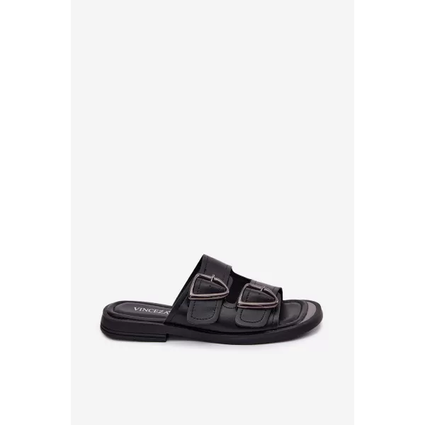  Damenhausschuhe VINCEZA 62304 SCHWARZ 