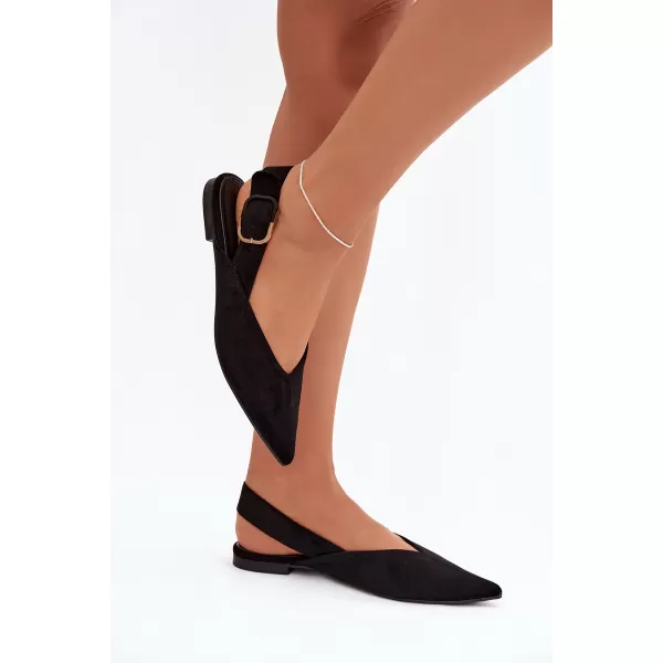  Ballerinas für Damen BOTO JH598/9755 SCHWARZ 