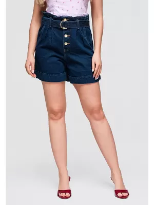 Damen-Shorts OMBRE OW-ST-E0011 DUNKLER DENIM