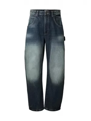 Herrenhosen URBAN CLASSICS TB8057 DUNKELBLAUER MARMOR GEWASCHEN
