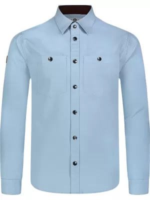 Herren-Flanellhemd NORDBLANC HAZE NBSSM8370 BLAU