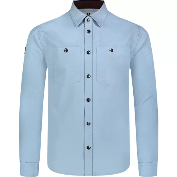  Herren-Flanellhemd NORDBLANC HAZE NBSSM8370 BLAU 