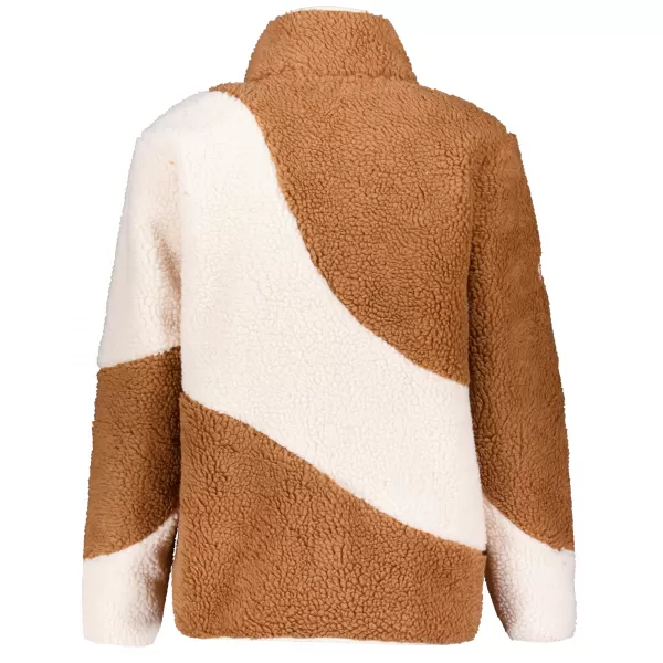  Fleece-Sweatshirt für Damen ALTISPORT IVONA BEIGE 