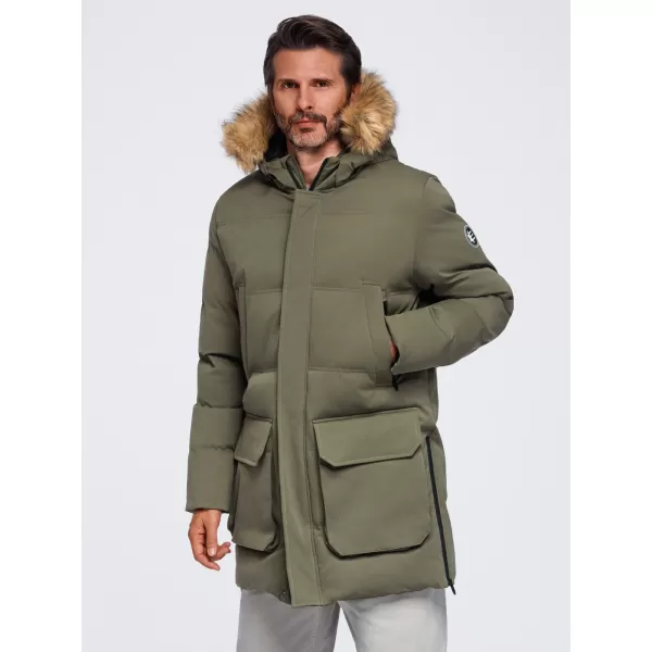  Herrenparka OMBRE OM-JALJ-0310 DUNKLES OLIV 