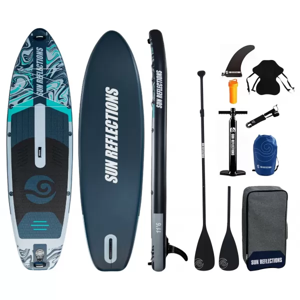  Paddle-Board SUN REFLECTIONS XXL 116 Combo WALDGRAU 