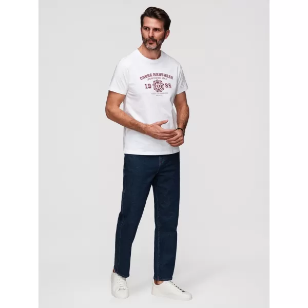  Herren-T-Shirt OMBRE OM-TSPT-0269 WEIß 