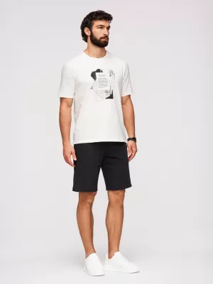 Herren-Shorts OMBRE Z125 SCHWARZ/HELLGRÜN