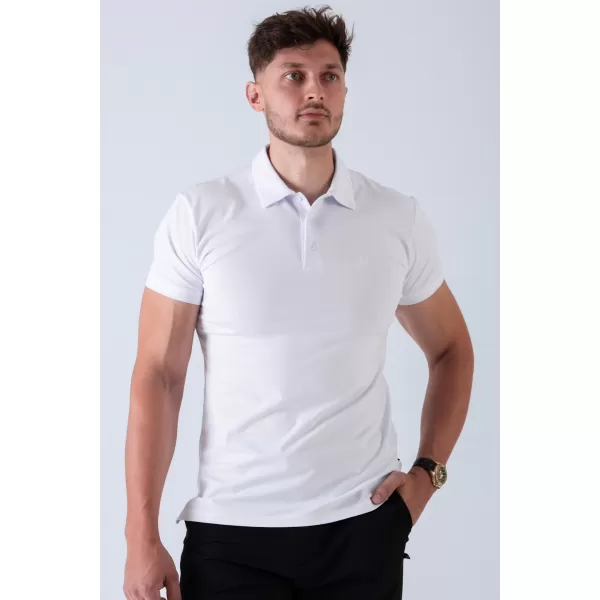 Herren-T-Shirts NEBBIA MIKE MUSCLE FIT POLO 157 WEIß 