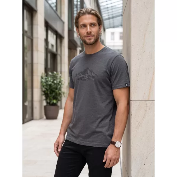  Funktions-T-Shirt für Herren ALPINE PRO GREM 3 DUNKLE, ECHTE GRAUE PC-VARIANTE 