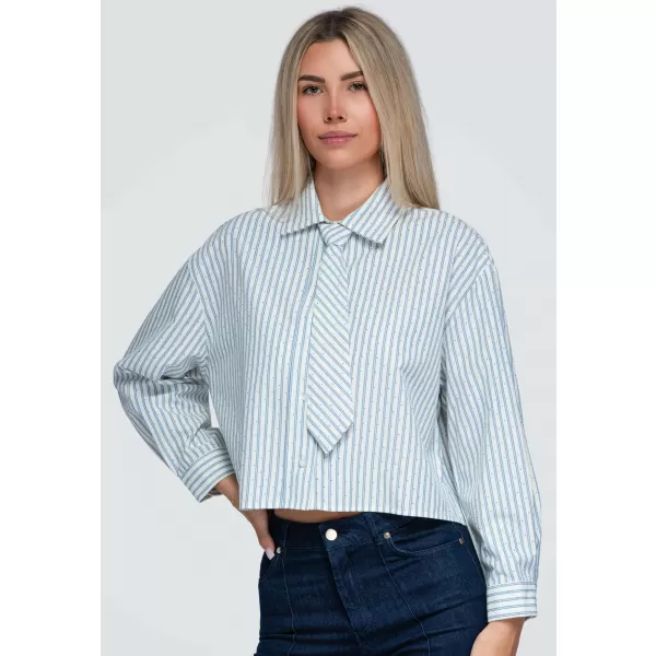  Damenhemd OMBRE OW-SH-E0069 BLAU 