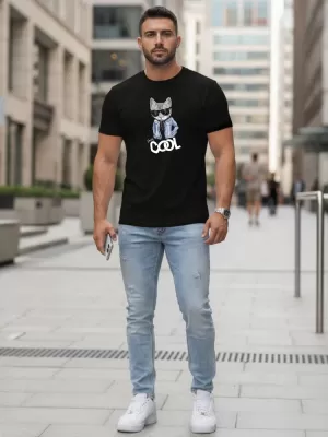 Herren-T-Shirt DSTREET NX5018R-BK SCHWARZ