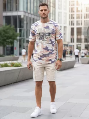 Herren-T-Shirt DSTREET NX2001R-BT-M BEIGE