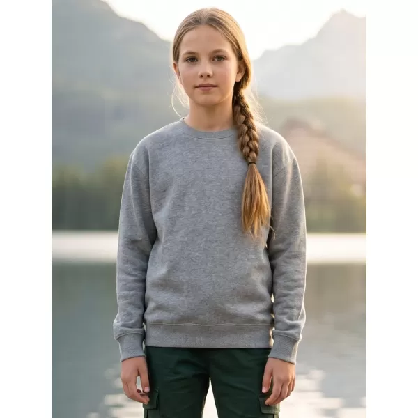  Kinder-Sweatshirt MALFINI CREW 427 DUNKELGRAUE HIGHLIGHTS 