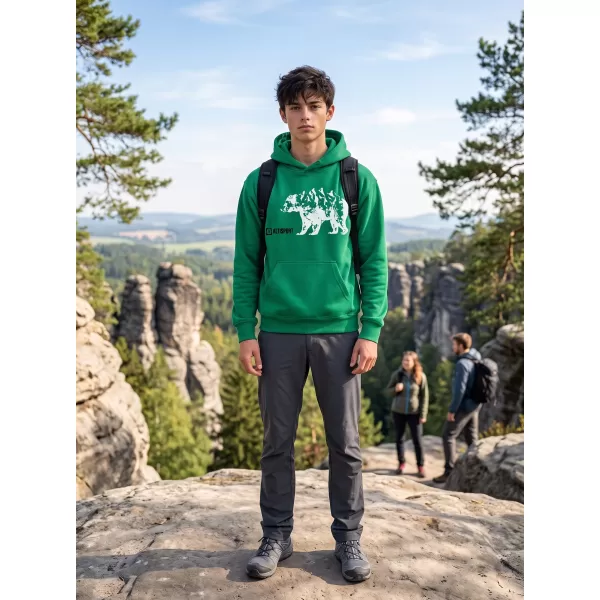  Kinder-Sweatshirt ALTISPORT ALM193422 MITTELGRÜN 
