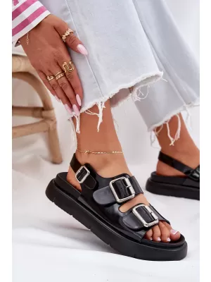 Damensandalen BIG STAR SHOES RR274662 SCHWARZ