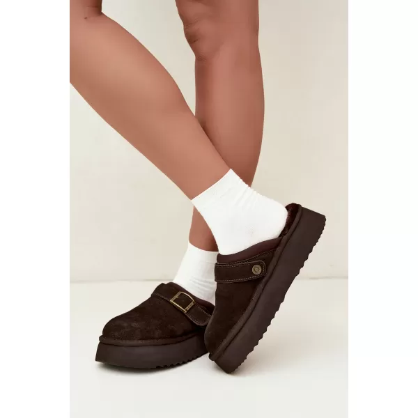  Damenhausschuhe BIG STAR SHOES UU274697 BRAUN/BEIGE 