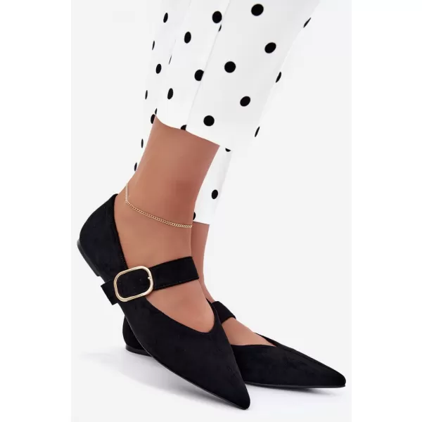  Ballerinas für Damen BOTO CH943 SCHWARZ 