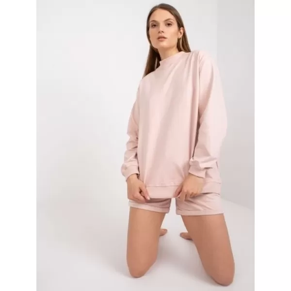  Damen-Sweatshirt BASIC FEEL GOOD AP-BL-A-R001 LEUCHTEND ROSA 