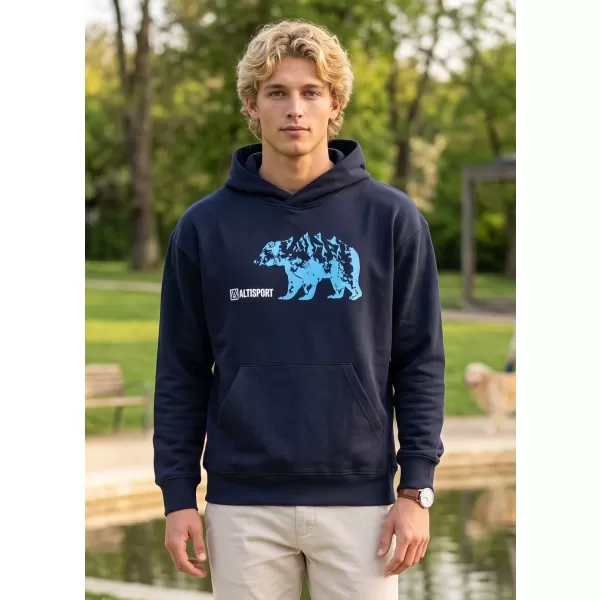  Herren-Sweatshirt ALTISPORT ALM193422 MARINEBLAU 