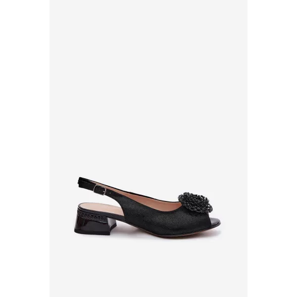  Damensandalen D&A CR61-3030 SCHWARZ 