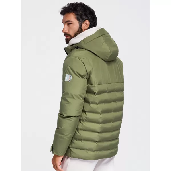 Winter-Steppjacke für Herren OMBRE OM-JAHP-0305 OLIVE 
