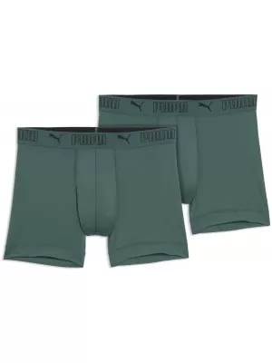 Herren-Boxershorts PUMA SPORT MICROFIBER BOXER 2P 93552016 GRÜN