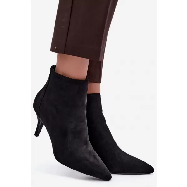  Damen-Stiefeletten BOTO 2905A-1 SCHWARZ MATT 