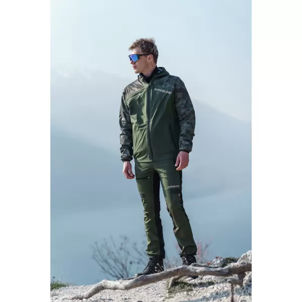  Wasserdichte Multisporthose für Herren NORDBLANC RIDGEWALK NBSPM8325 DUNKELGRÜN 