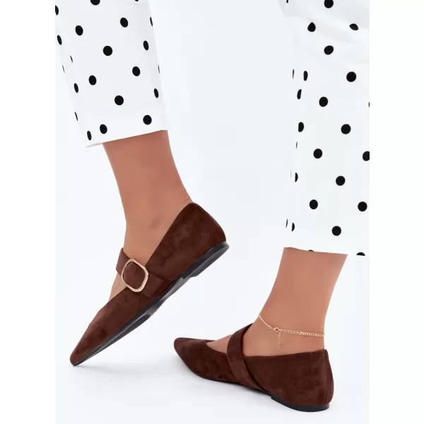 Ballerinas für Damen BOTO CH943 BRAUN 