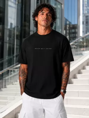 Herren-T-Shirt DSTREET NX4002R-BK-O SCHWARZ