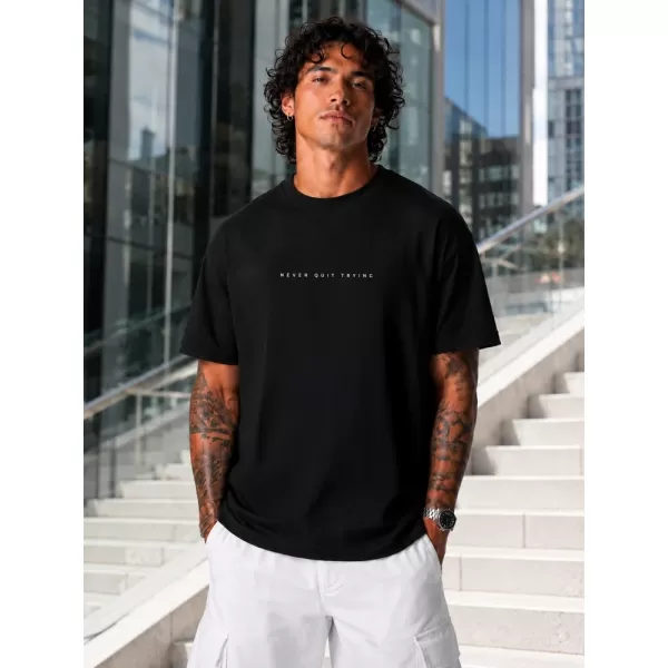  Herren-T-Shirt DSTREET NX4002R-BK-O SCHWARZ 