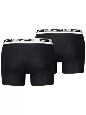 Herren-Boxershorts PUMA MEN EVERYDAY MULTI LOGO BOXER 2P 93832501 SCHWARZ